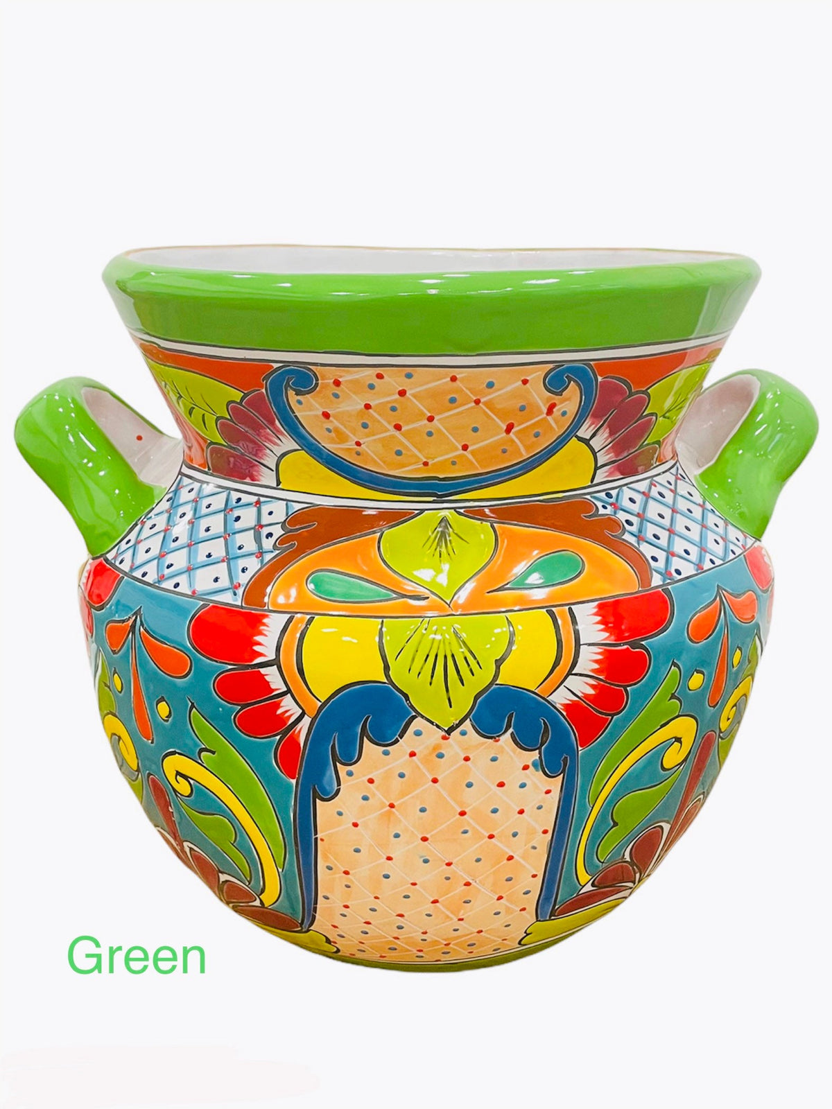 talavera strawberry planter pot Large Morelia Talavera Planter