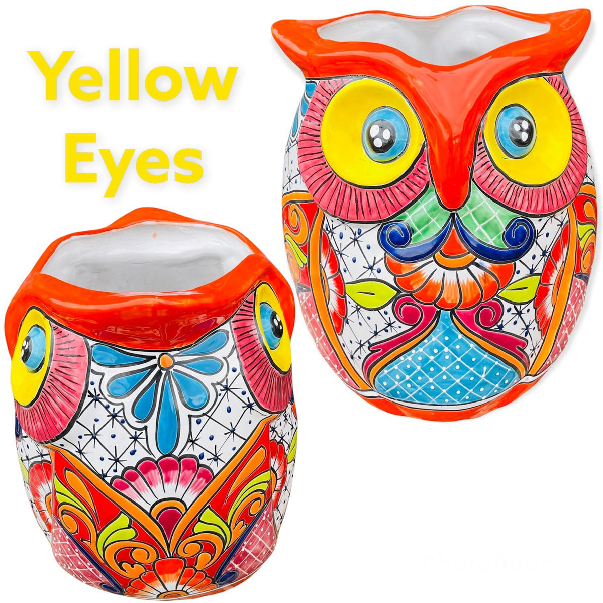 Owl Planter - Extra Large - Multi – Enchanted Talavera