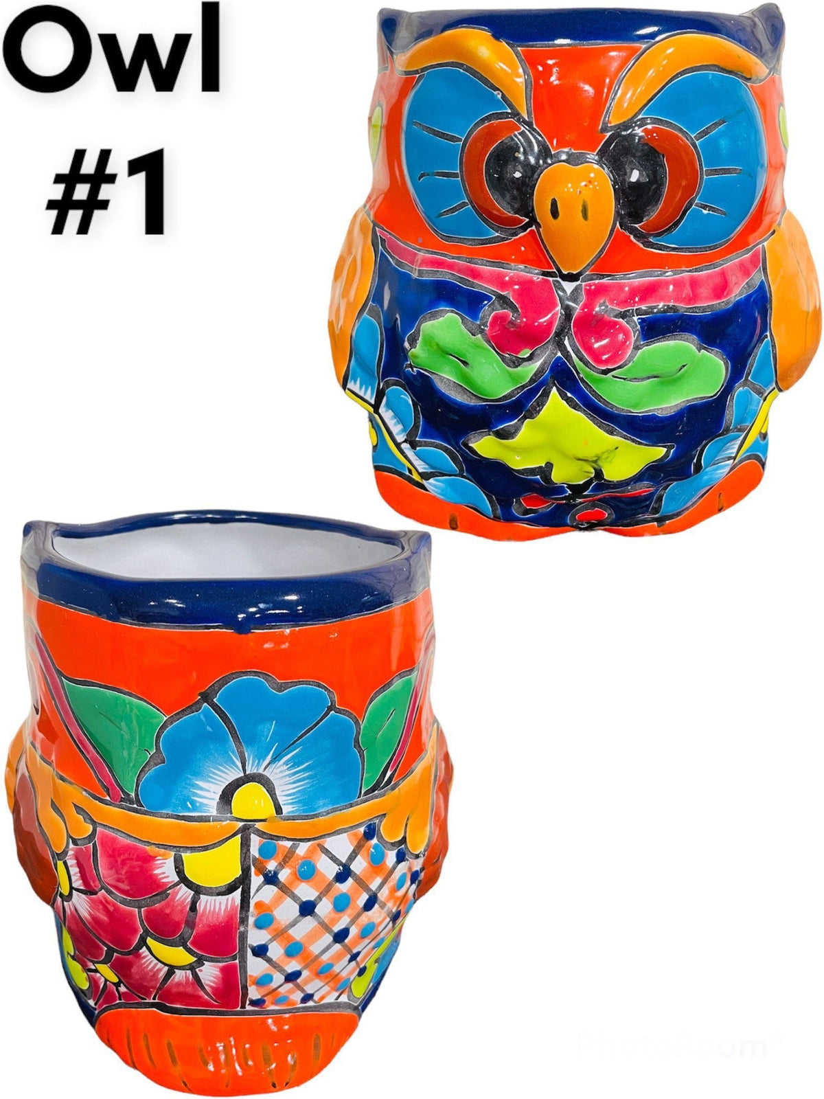 owl plant pots Talavera Owl Planter