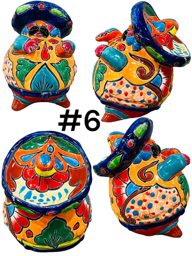 Talavera Mariachi Man with Sombrero Home Decor Bar Decor Statue