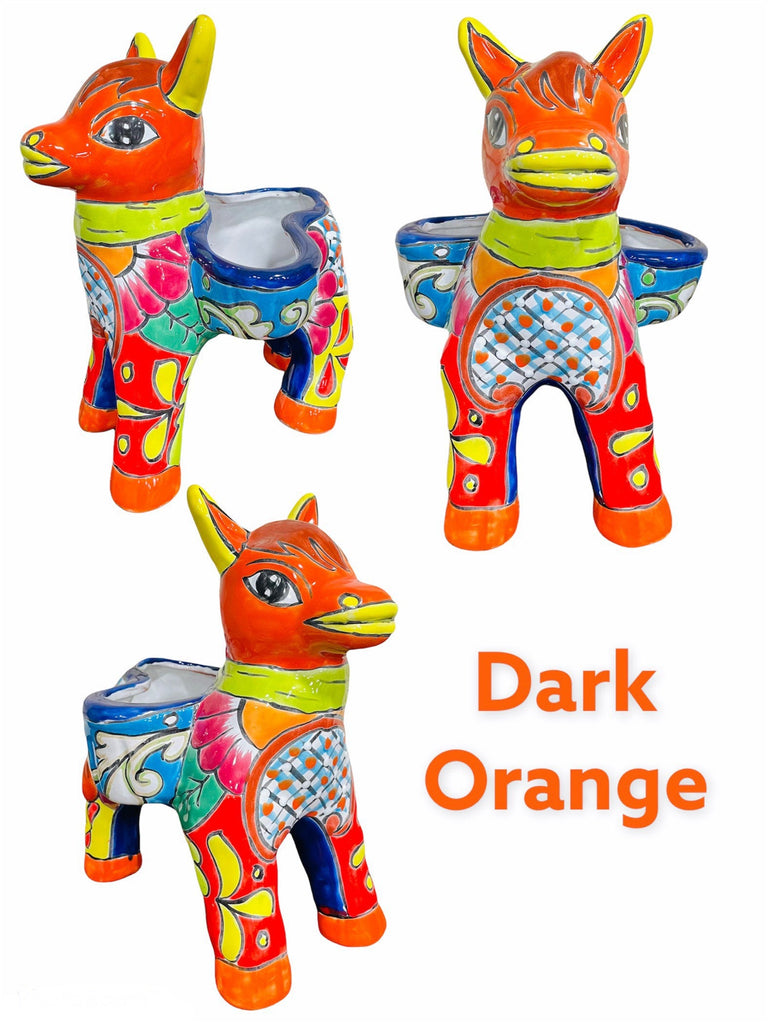 donkey planter pot Donkey Burro Ceramic Talavera Planter