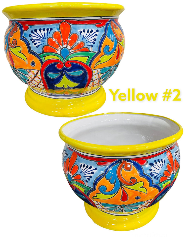 Copa Ancha Talavera Planter