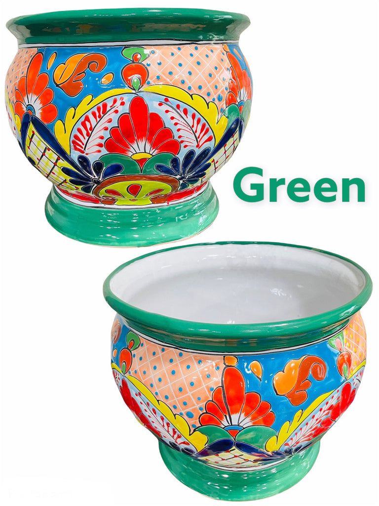 Copa Ancha Talavera Planter