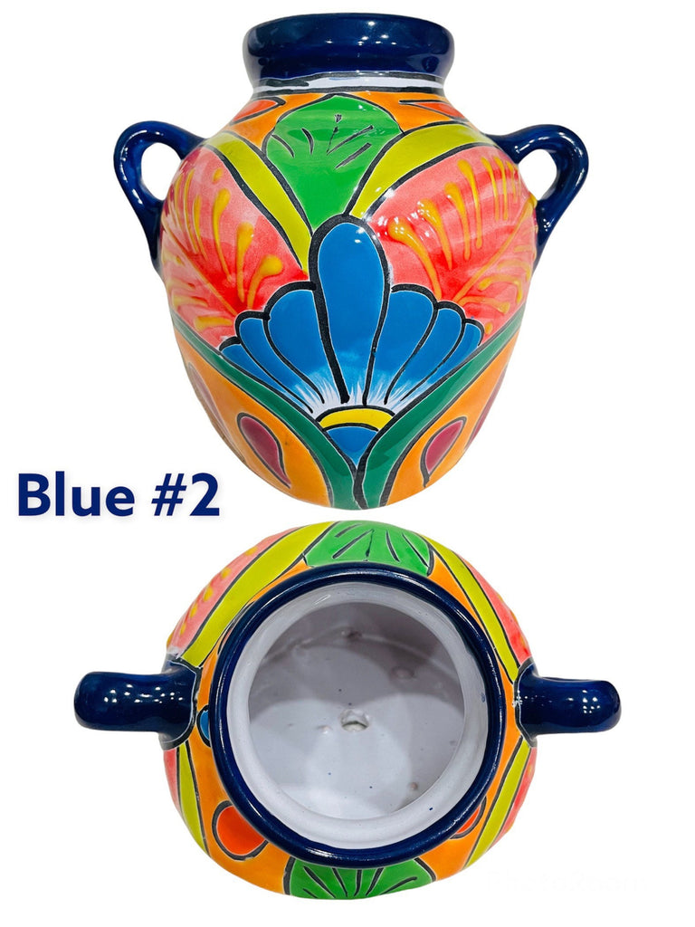 hanging talavera planter Mini Tilted Talavera Planter