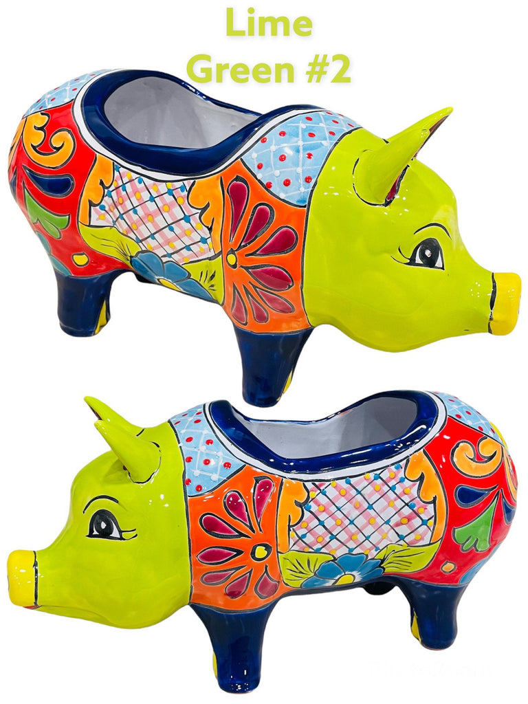 Large Pig Ceramic Talavera Planter