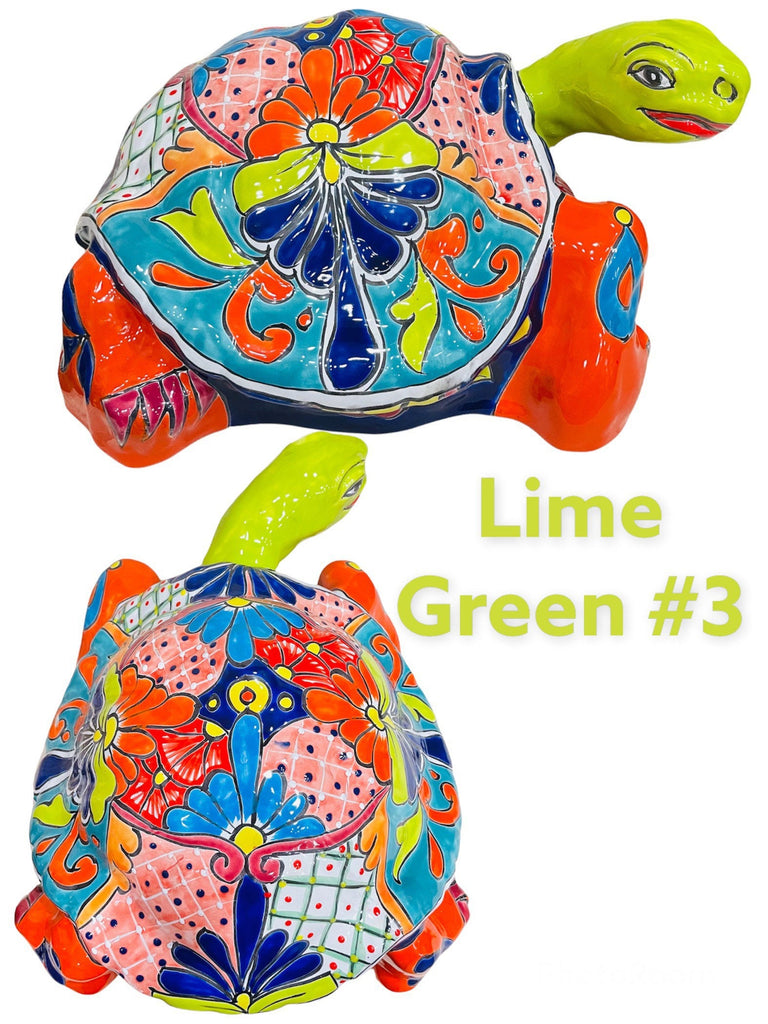 Talavera Garden XL Turtle Decor