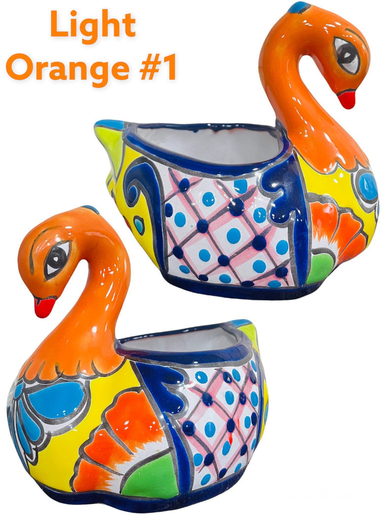 Swan Elegant Talavera Planter