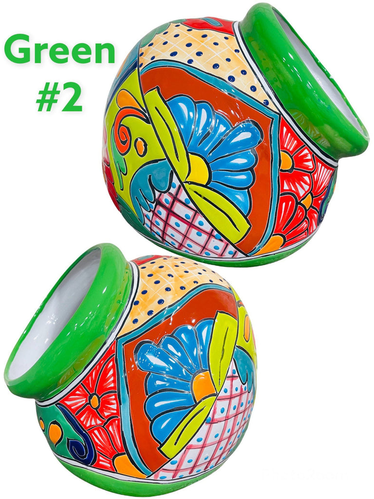 Rounded Tilted Talavera Planters