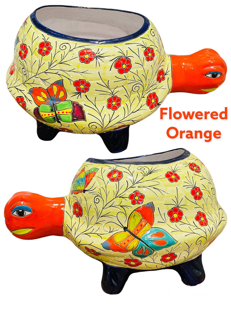 Extra Large Turtle Corona Talavera Planter