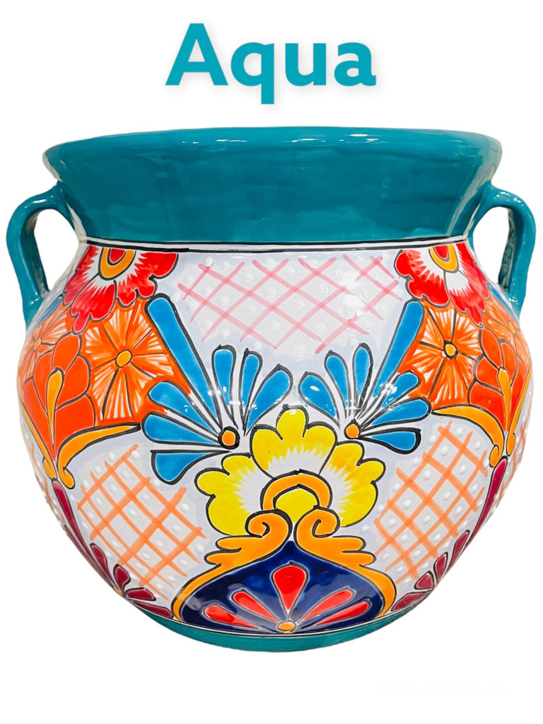 Michoacano Medium Talavera Planter