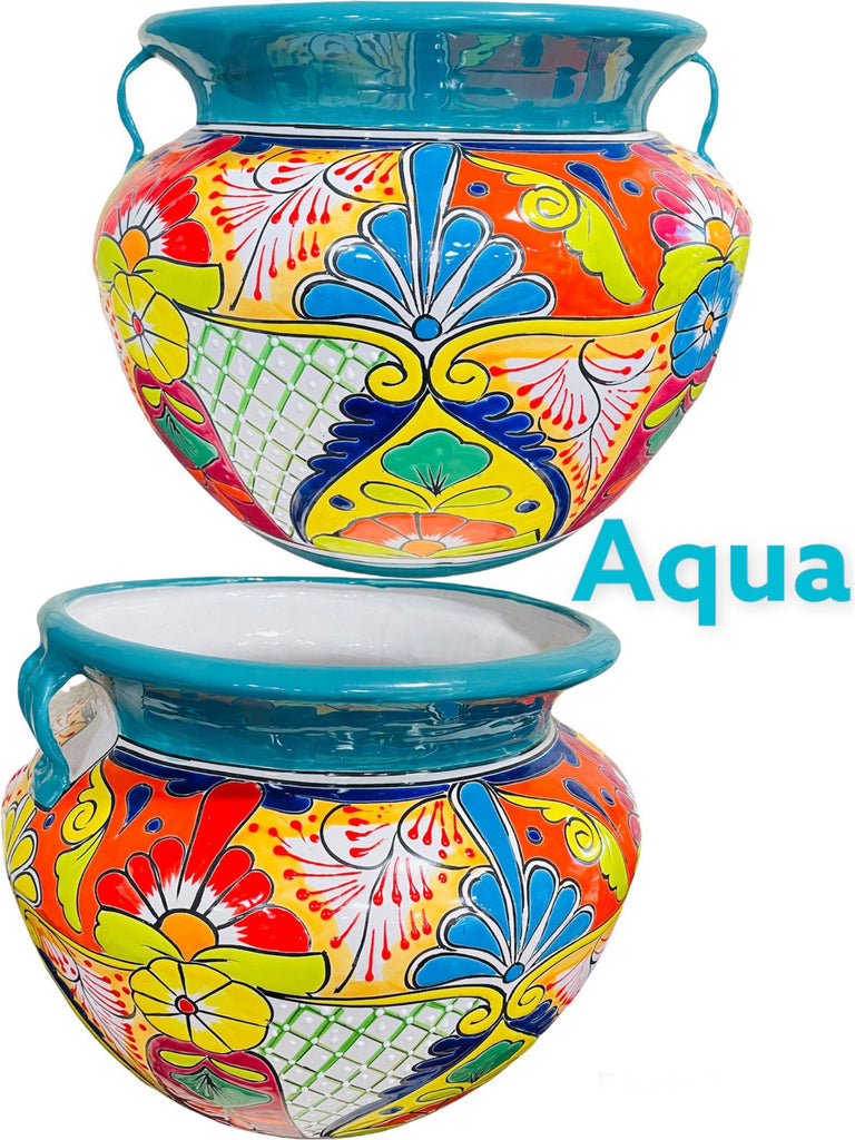 Michoacano Large Talavera Planter