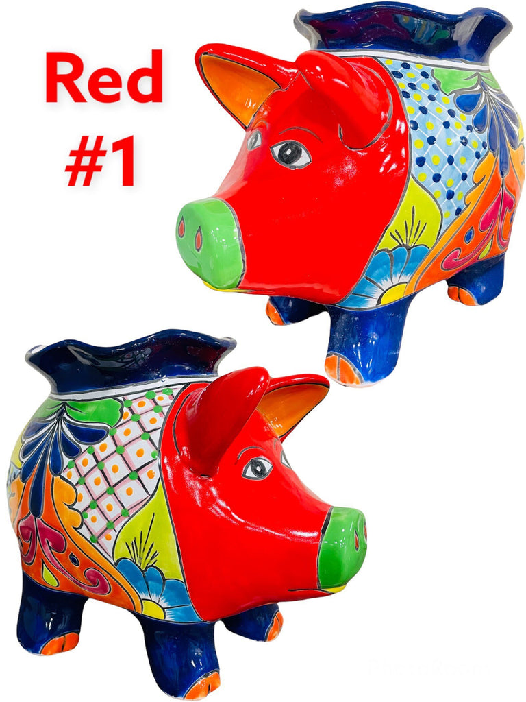 Farm Pig Corona Talavera Planter