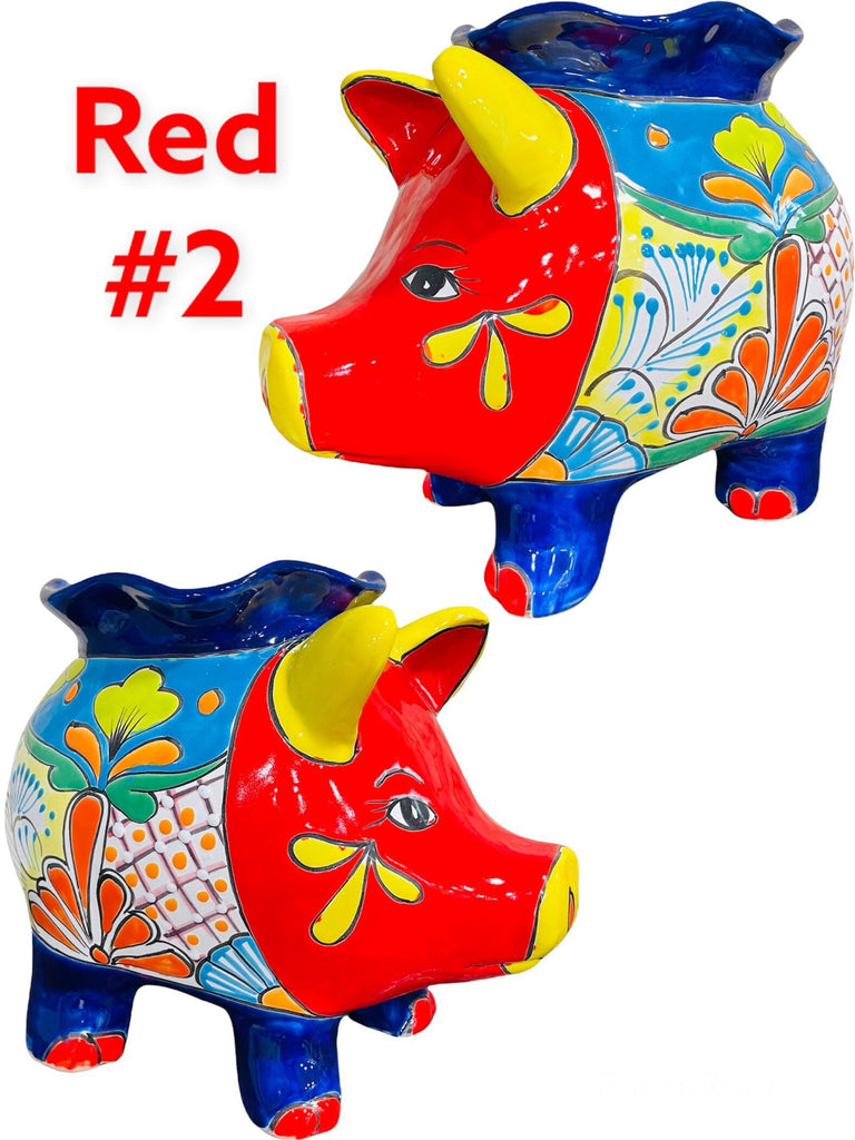 Farm Pig Corona Talavera Planter