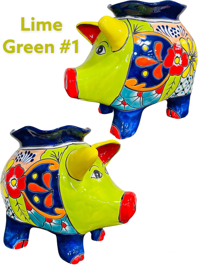 Farm Pig Corona Talavera Planter