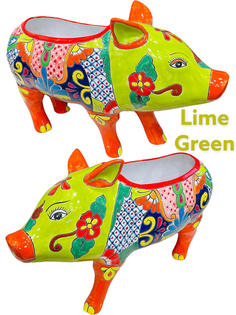 Extra Large Farm Pig Talavera Planter