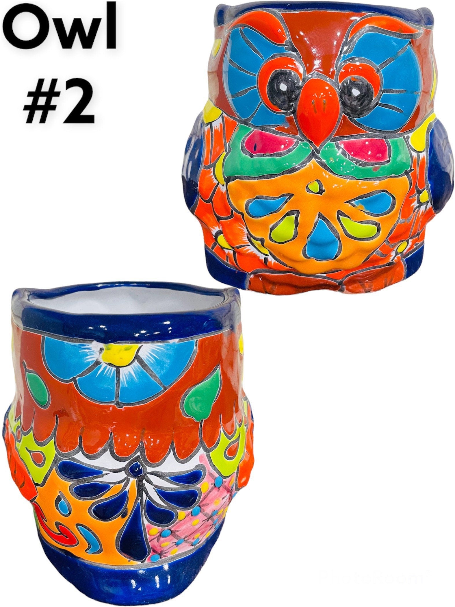 owl planter pots Talavera Owl Planter