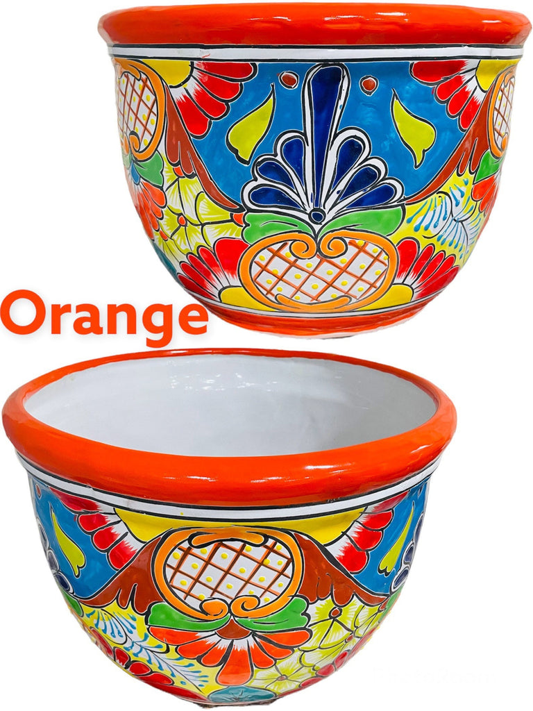 Jello Talavera Planter Indoor Outdoor Flower Pot Mexican Pottery