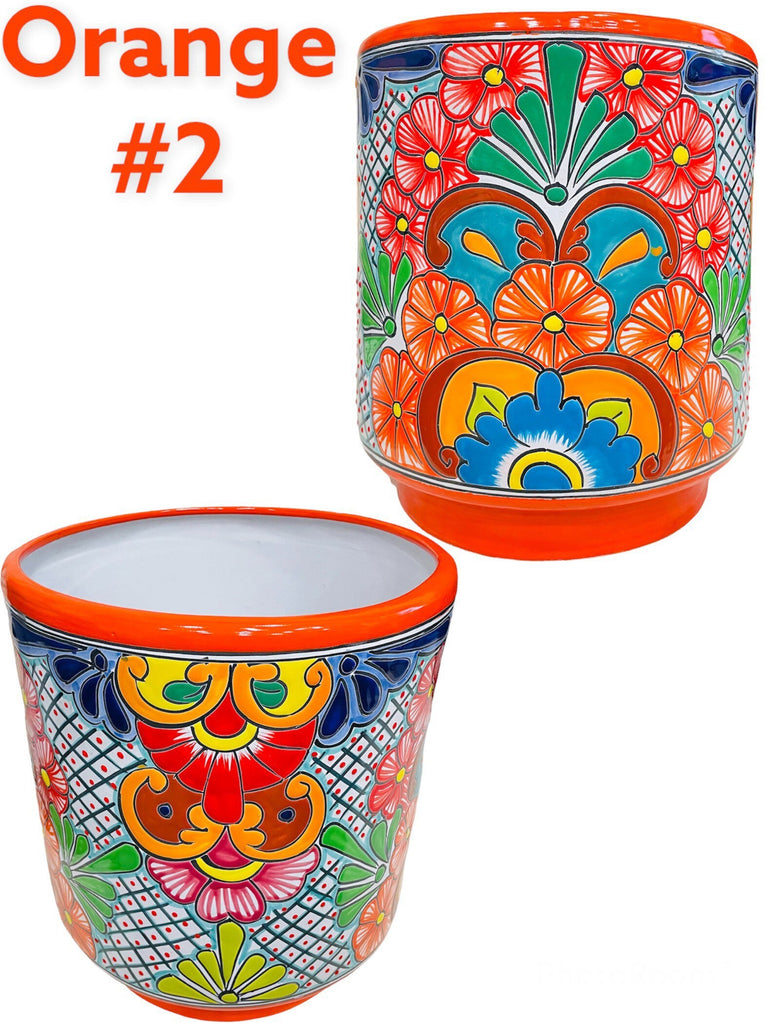 Large Cylinder Talavera Planter