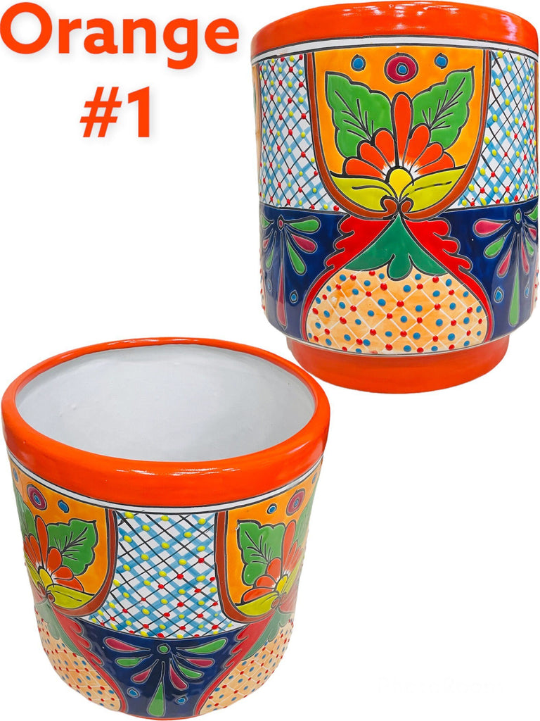 Large Cylinder Talavera Planter