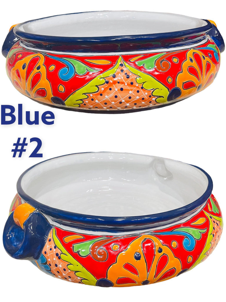 Large Llanta Wheel Centerpiece Talavera Planter