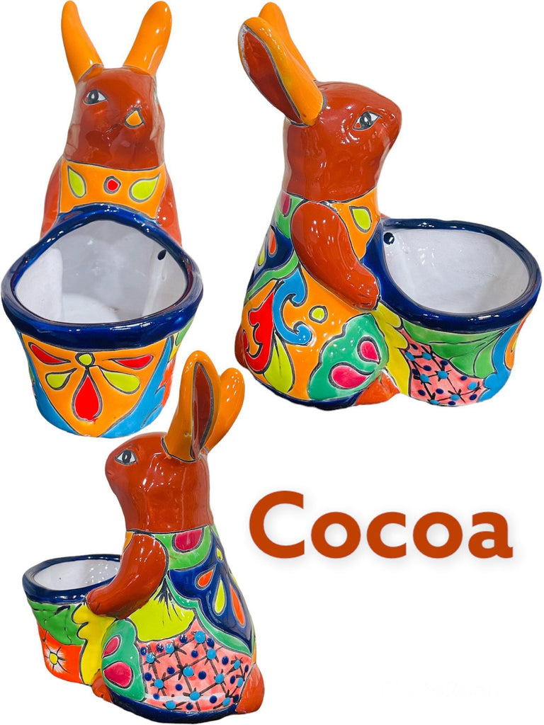 Bunny Basket Talavera Planter