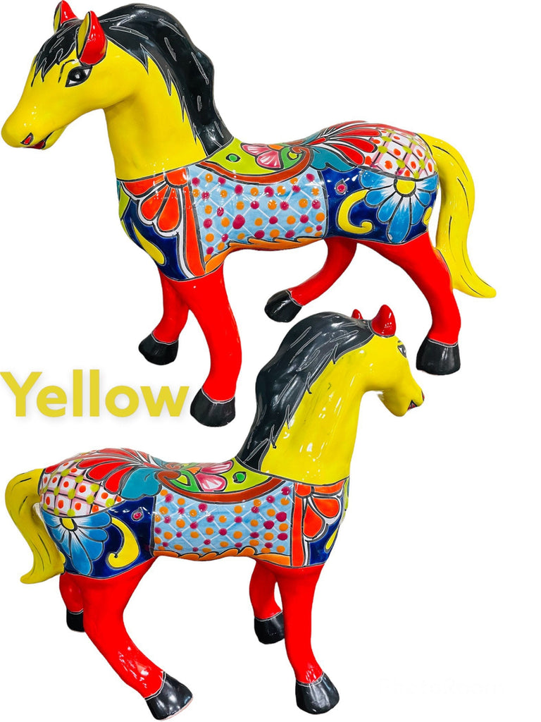 Standing Horse Talavera Decor Statue