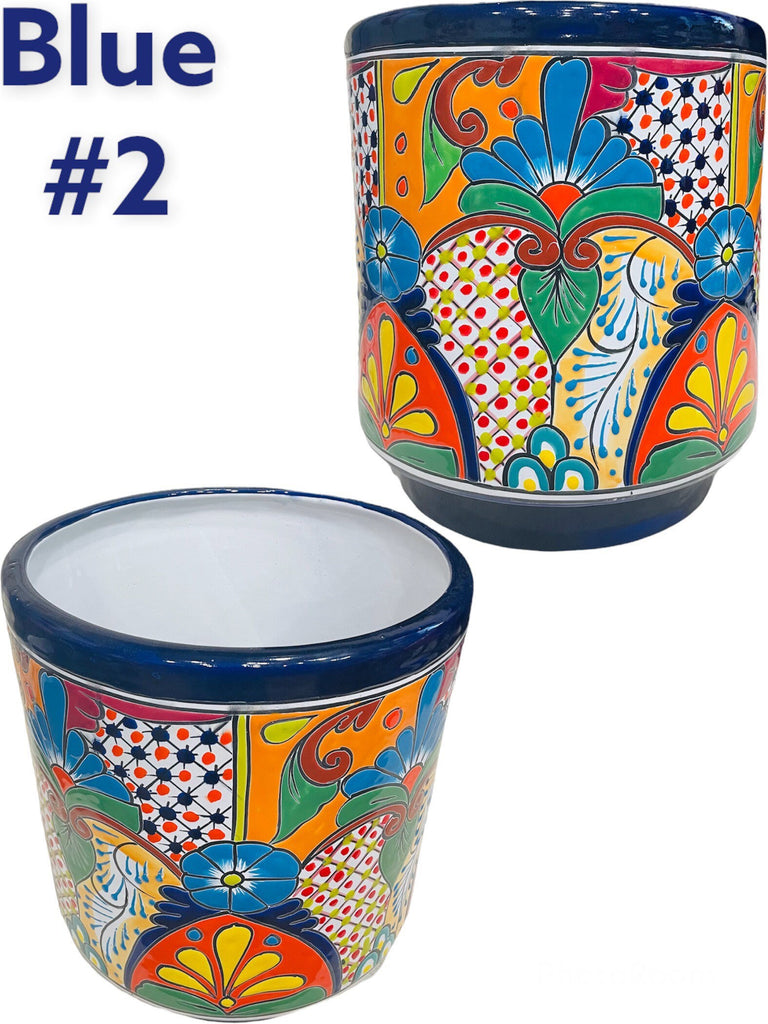 Large Cylinder Talavera Planter