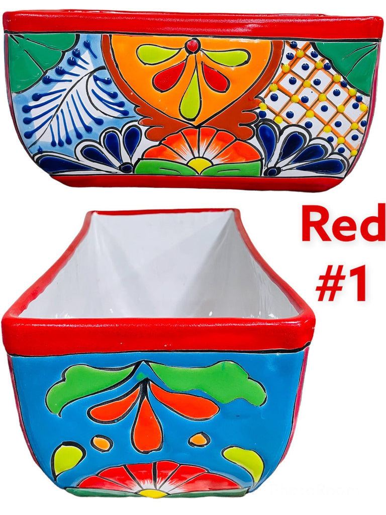 Rectangular Long Talavera Planter