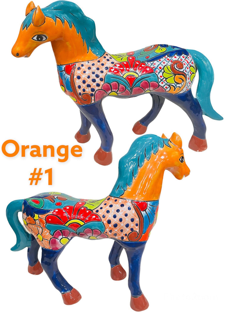 Standing Horse Talavera Decor Statue