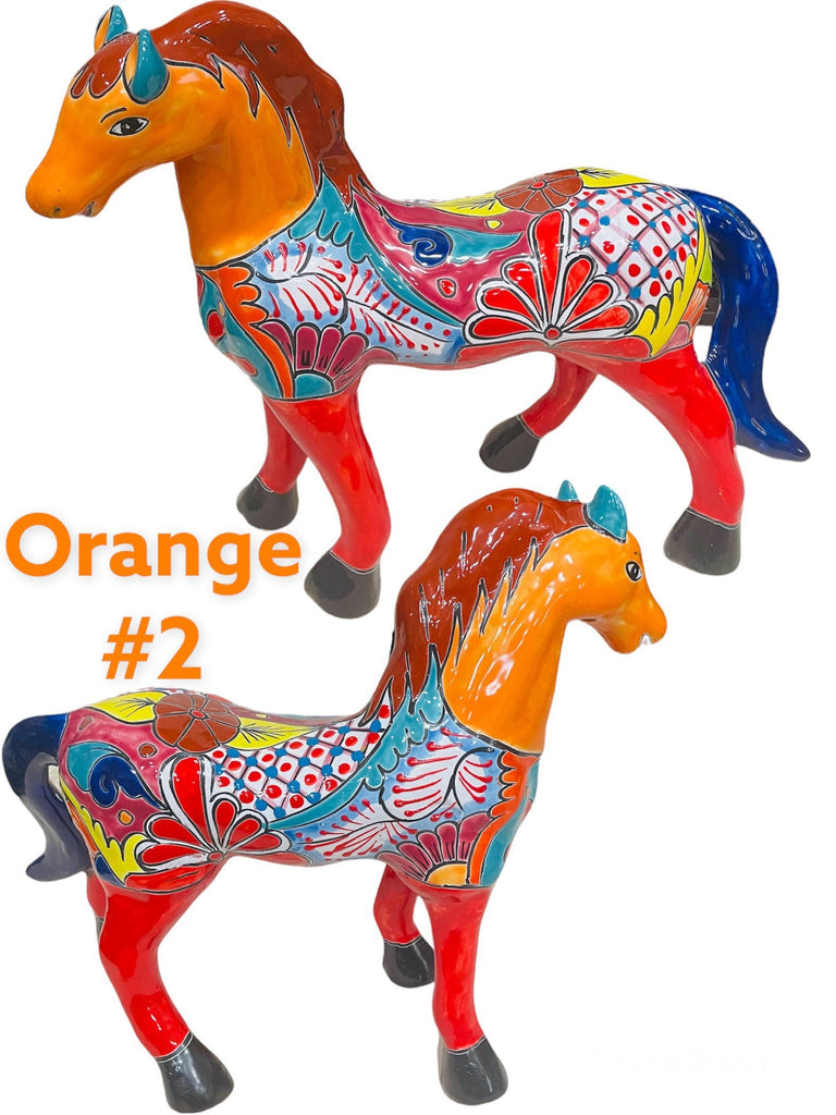 Standing Horse Talavera Decor Statue