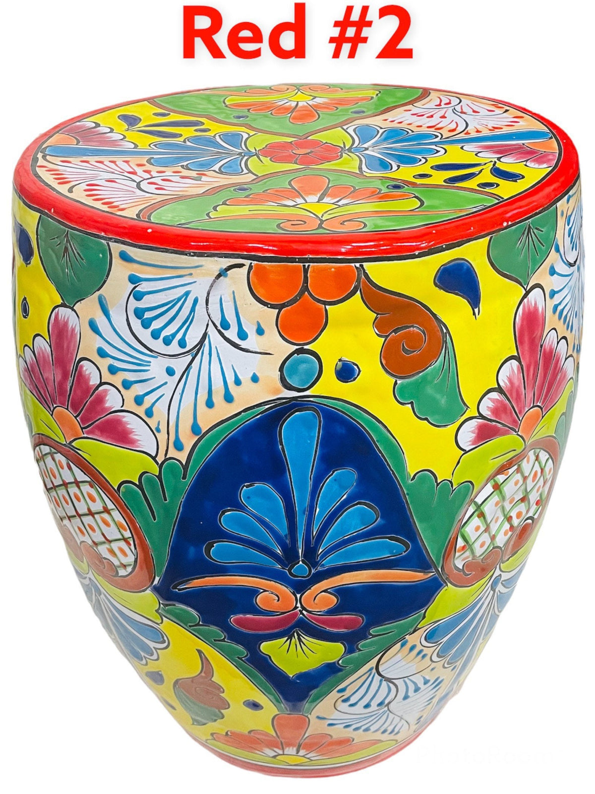 Talavera Pottery Garden Stool | Fasci Garden