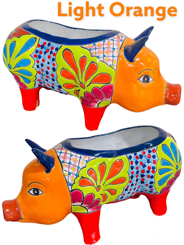 Large Pig Ceramic Talavera Planter