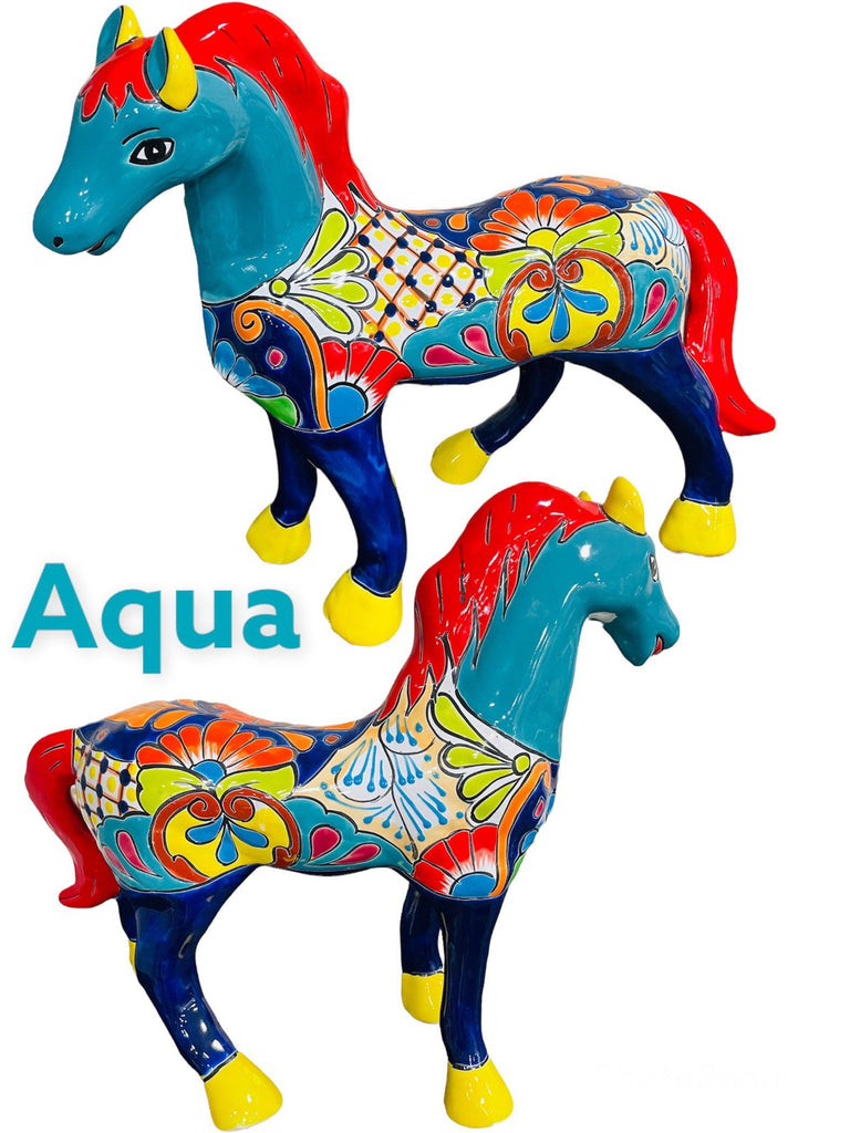 Standing Horse Talavera Decor Statue