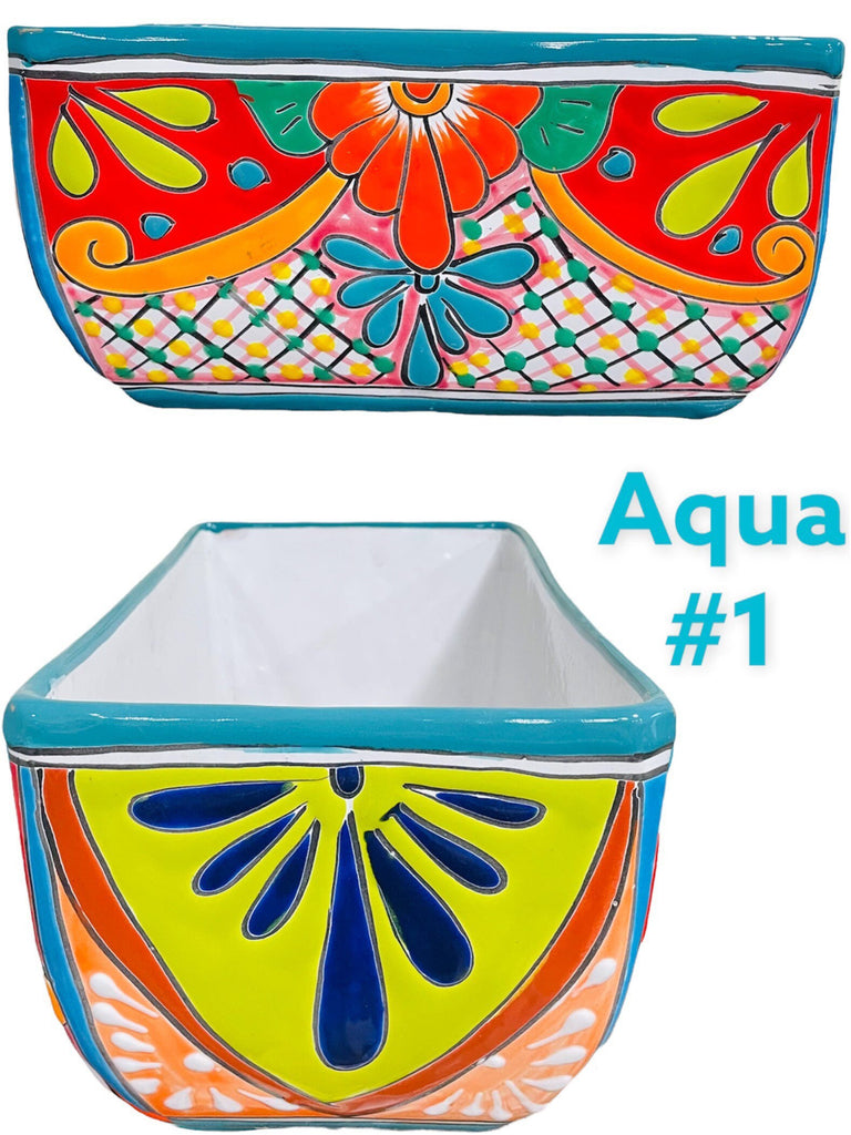 Rectangular Long Talavera Planter